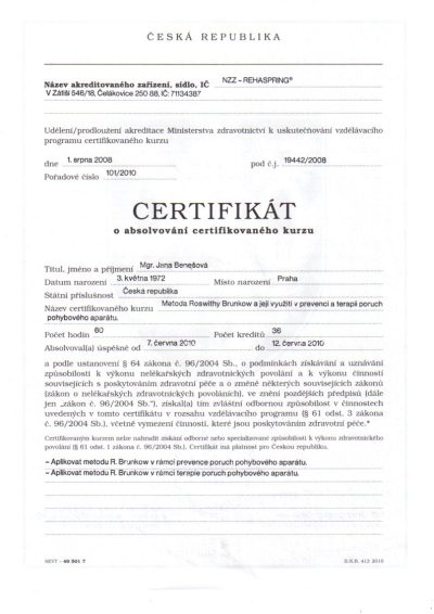 Certifikát