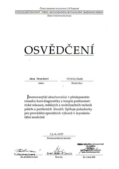 Certifikát