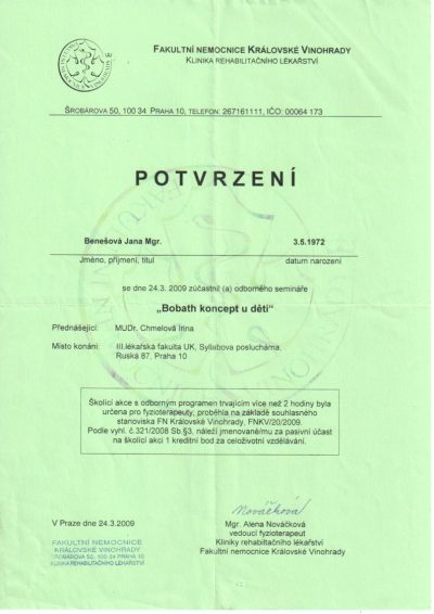 Certifikát